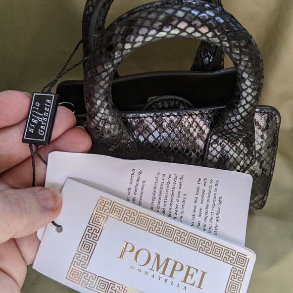 Pompei Leather Mini Tote  - Picture 3 of 10